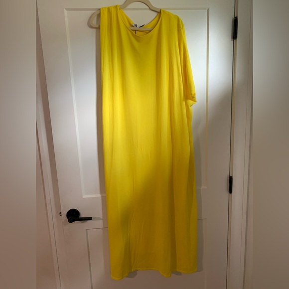 Zara unique long knit cape dress- size L NWT - Picture 8 of 10